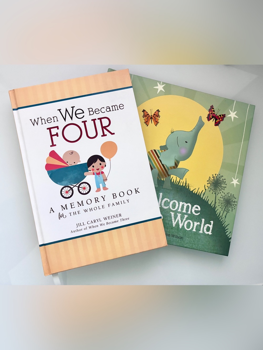Baby Memory Book Bundle – When We Became Four + Welcome to Our World